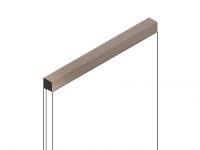 Декоративный молдинг 12х12 мм HiWood D12V1 G216 фитополимер под дерево 2.7м