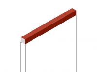 Декоративный молдинг 12х12 мм HiWood D12V1 OR3 фитополимер под дерево 2.7м