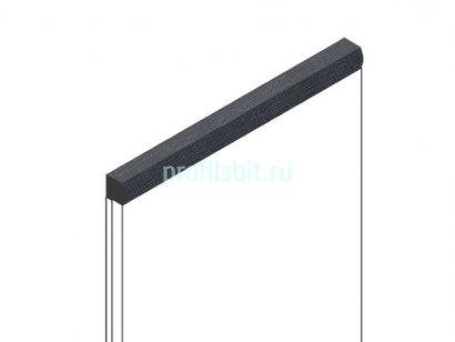 Декоративный молдинг 15х15 мм HiWood D15V2 BK114 фитополимер под дерево 2.7м