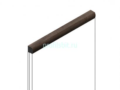 Декоративный молдинг 15х15 мм HiWood D15V2 BR405 фитополимер под дерево 2.7м