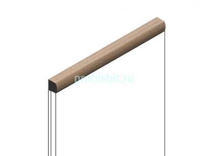 Декоративный молдинг 15х15 мм HiWood D15V2 BR417 фитополимер под дерево 2.7м