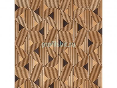 Декоративная стеновая панель 3D 600х4х3000 мм HiWood Maximum DM629 BR55 с рельефным узором