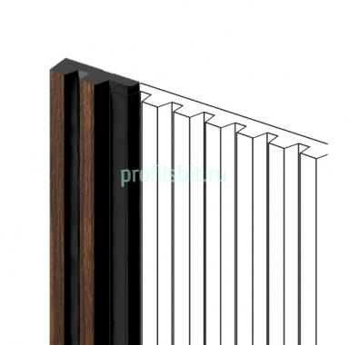 Финишный молдинг для панелей HiWood LF129A BR396NK под дерево 11х34 мм 2,7 м