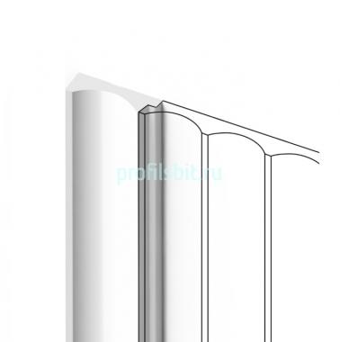 Финишный молдинг для панелей HiWood LF139A NP белый 12х32 мм 2,7 м