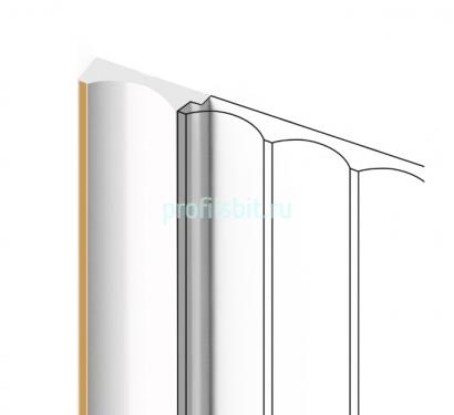 Финишный молдинг для панелей HiWood LF139A W41G белый-бежевый 12х32 мм 2,7 м