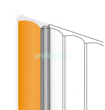 Финишный молдинг для панелей HiWood LF139A Y5 оранжевый 12х32 мм 2,7 м