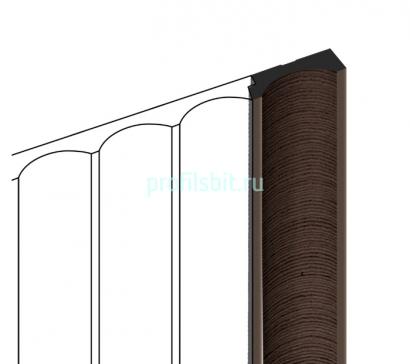 Финишный молдинг для панелей HiWood LF139B BR354 под дерево 12х34 мм 2,7 м