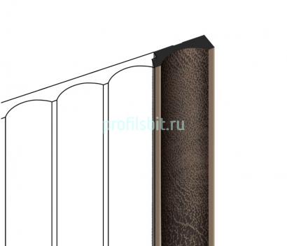 Финишный молдинг для панелей HiWood LF139B BR405 под дерево 12х34 мм 2,7 м