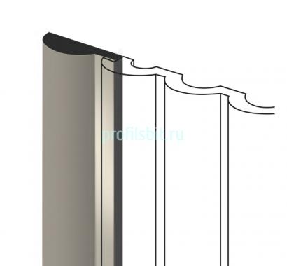 Финишный молдинг для панелей HiWood LF140A BR487 коричневый 12х36 мм 2,7 м