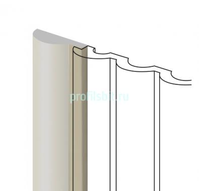 Финишный молдинг для панелей HiWood LF140A IV123 бежевый 12х36 мм 2,7 м