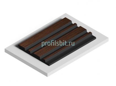 Стеновая панель отделочная HiWood LV122 BR396K под дерево 12х120 мм 2,7 м