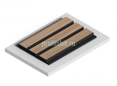 Стеновая панель отделочная HiWood LV124 BR417K под дерево 12х120 мм 2,7 м