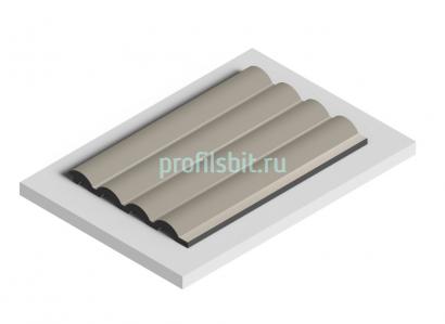 Стеновая панель отделочная HiWood LV140 BR487 бежевая 12х120 мм 2,7 м