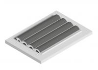 Стеновая панель отделочная HiWood LV140 GR17 серая 12х120 мм 2,7 м