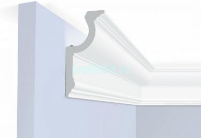 Потолочный плинтус 67х140 мм Hiwood A155 белый 2м