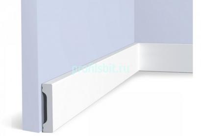 Напольный плинтус 55х12 мм Hiwood B55V1 белый 2м