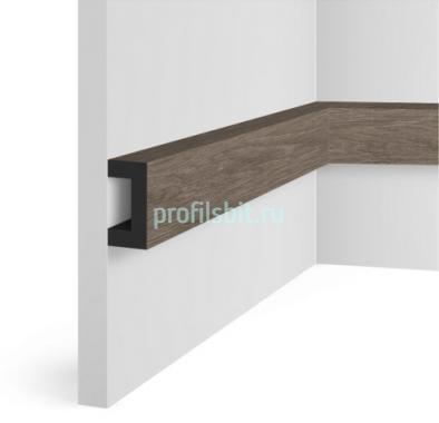 Молдинг 40х20 мм Hiwood LB40 BR490 под дерево 2,7м