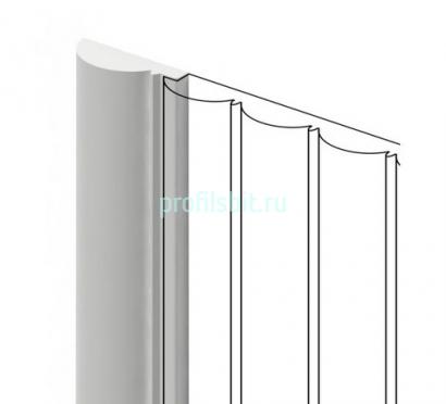 Финишный молдинг 35,6х12 мм Hiwood LF137A NP белый 2,7м