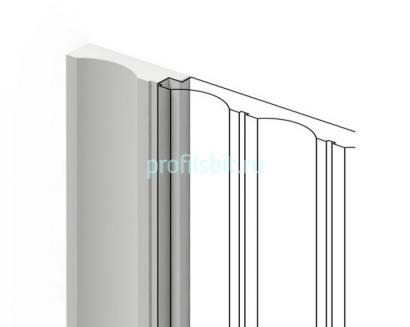 Финишный молдинг 43,3х12 мм Hiwood LF138A NP белый 2,7м