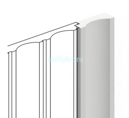 Финишный молдинг 35,5х12 мм Hiwood LF138B NP белый 2,7м