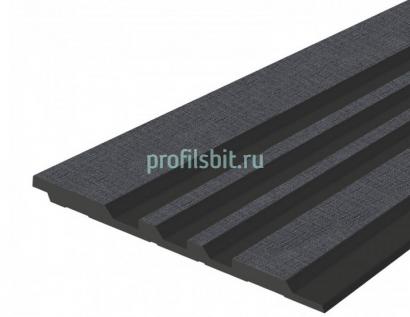 Отделочная панель 120х12 мм Hiwood LV121 BK114K черный 2,7м