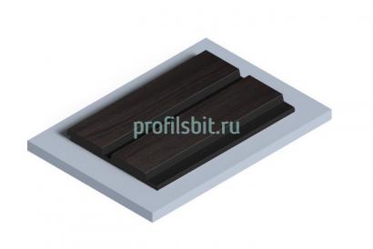 Отделочная панель 120х12 мм Hiwood LV123N BR395K под дерево 2,7м