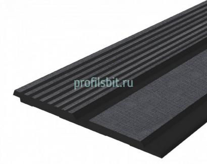 Отделочная панель 120х12 мм Hiwood LV123 BK114K черный 2,7м