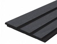 Отделочная панель 120х12 мм Hiwood LV124 BK114K черный 2,7м