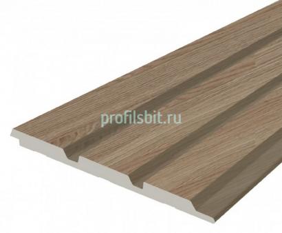 Отделочная панель 120х12 мм Hiwood LV124 BR416 под дерево 2,7м