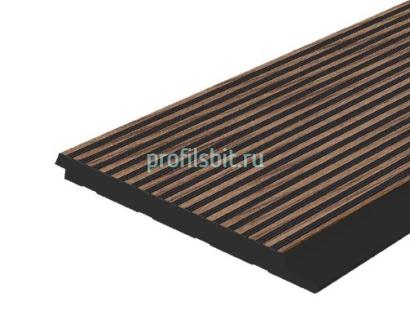 Отделочная панель 120х12 мм Hiwood LV127 BR396К под дерево 2,7м