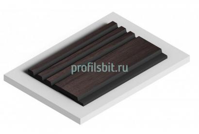 Отделочная панель 120х12 мм Hiwood LV128 BR395K под дерево 2,7м