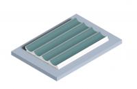 Отделочная панель 120х12 мм Hiwood LV139 BU27 зеленый 2,7м