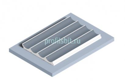 Отделочная панель 120х12 мм Hiwood LV139 BU29 серый 2,7м