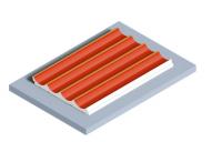 Отделочная панель 120х12 мм Hiwood LV139 OR3G оранжевый 2,7м