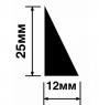 Молдинг 25х12 мм Hiwood TR25 белый 2,7м