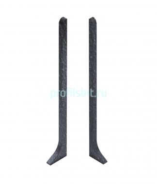 Комплект заглушек (левая правая) для напольного плинтуса 100 мм NEEXY AKBD100-LE-RE-SA муар антрацит