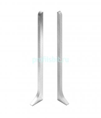 Комплект заглушек (левая правая) для напольного плинтуса 60 мм NEEXY AKBD60-LE-RE-SW муар белый