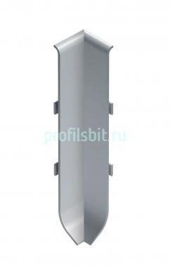 Угол внутренний для напольного плинтуса 100 мм NEEXY I-AKBD100-MS серебро матовое