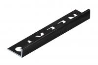 L-профиль 8 мм алюминиевый NEEXY PV01-46 BBL-D черный блестящий браш 2.7 м