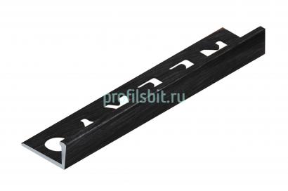 L-профиль 10 мм алюминиевый NEEXY PV02-46 BBL-D черный блестящий браш 2.7 м