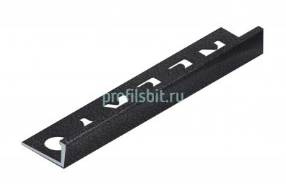 L-профиль 12.5 мм алюминиевый NEEXY PV03-42 SBL муар черный 2.7 м