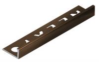 L-профиль 12.5 мм алюминиевый NEEXY PV03-48 BBR-D темная бронза блестящая 2.7 м