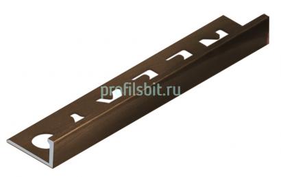 L-профиль 12.5 мм алюминиевый NEEXY PV03-48 BBR-D темная бронза блестящая 2.7 м