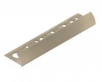 С-профиль для плитки 8 мм алюминиевый NEEXY PV16-08 MCP шампань матовая 2.7 м