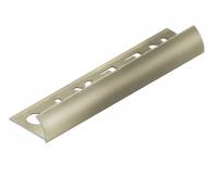 С-профиль для плитки 8 мм алюминиевый NEEXY PV16-17 BT титан блестящий 2.7 м