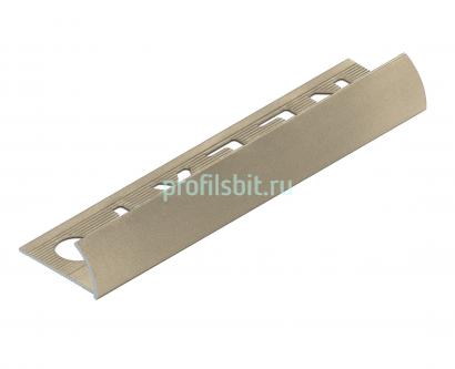 С-профиль для плитки 10 мм алюминиевый NEEXY PV17-08 MCP шампань матовая 2.7 м