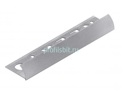 С-профиль для плитки 12 мм алюминиевый NEEXY PV18-02 MS серебро матовое 2.7 м