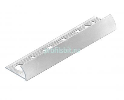 С-профиль для плитки 12 мм алюминиевый NEEXY PV18-18 SW муар белый 2.7 м