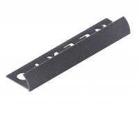 С-профиль для плитки 12 мм алюминиевый NEEXY PV18-44 SA муар антрацит 2.7 м