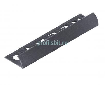 С-профиль для плитки 12 мм алюминиевый NEEXY PV18-44 SA муар антрацит 2.7 м